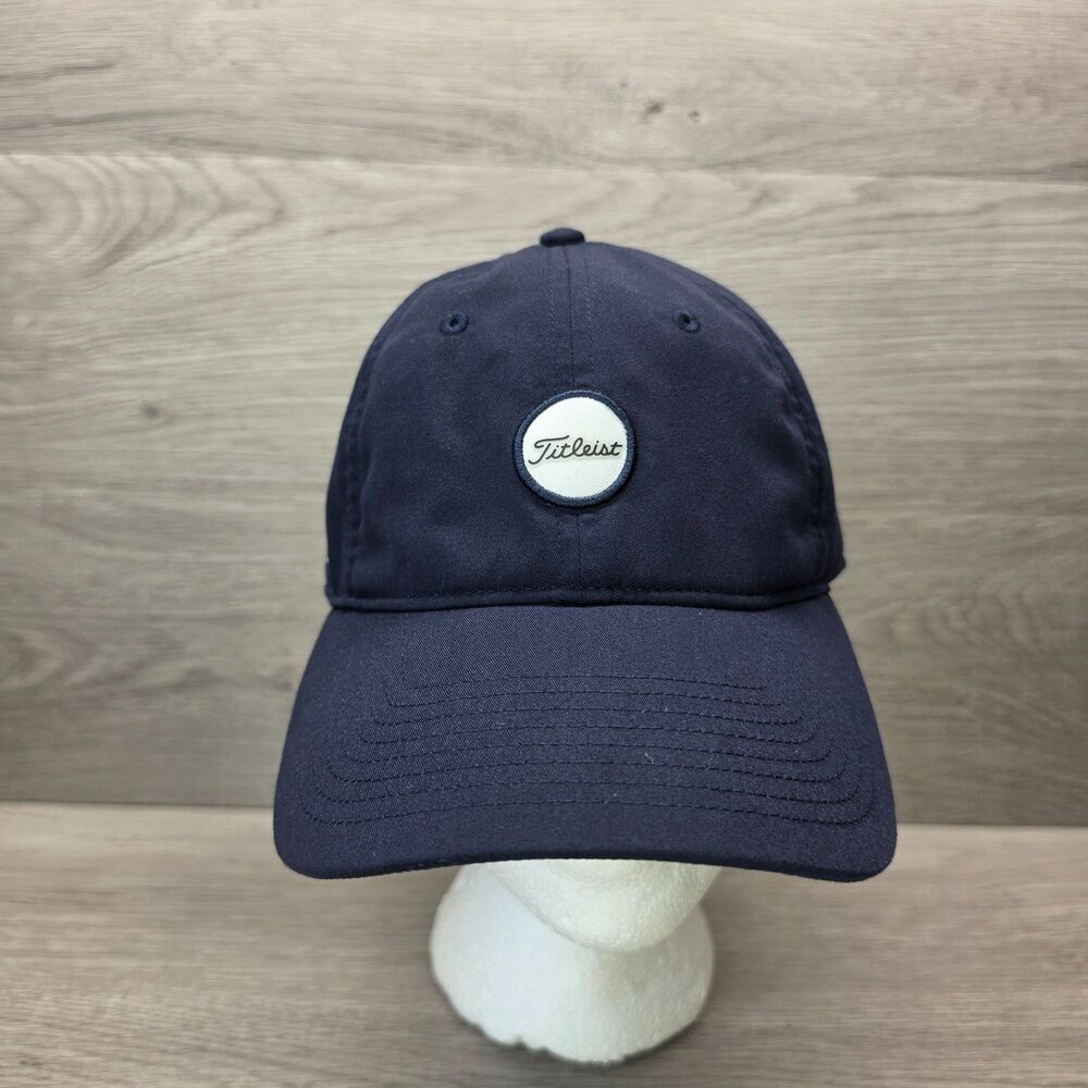 Titleist Golf Hat Adjustable Navy Blue Script Patch Old Waverly OMGC Mississippi